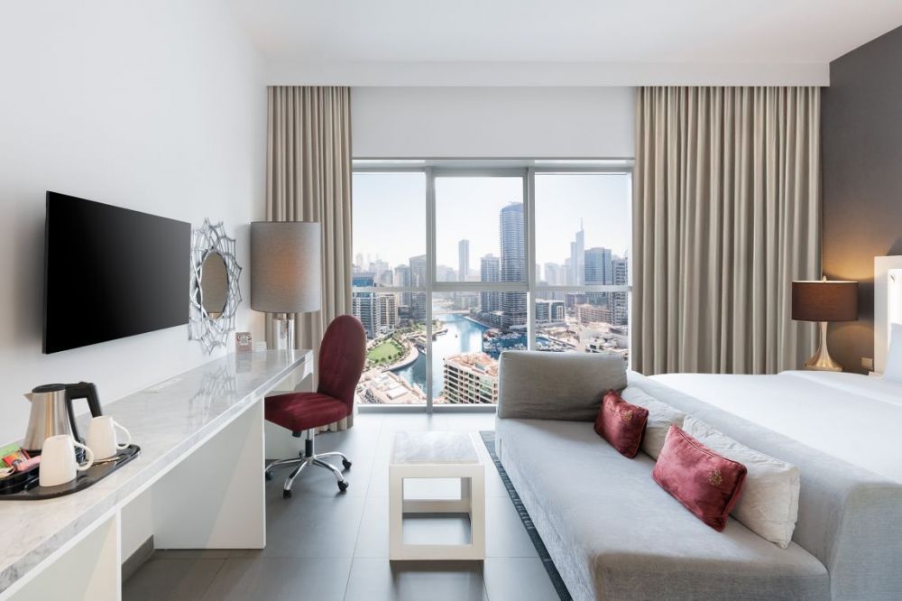 Superior Room High Floor, with Soluna Beach Club Access, The First Collection Marina, Dubai, A Tribute Portfolio Hotel 4*
