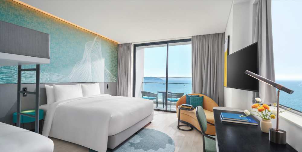 Bunk Bed Family Room Sea View Balcony, Voco Ma Belle Danang 5*
