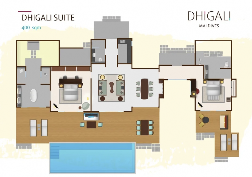 Two bedroom Dhigali Suite, Niva Dhigali Maldives (ex. Dhigali Maldives) 5*