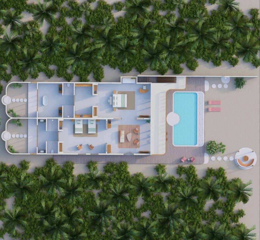 2 Bedroom Beach Pool Residence(ex. Two Bedroom Beach Pool House), Villa Park Sun Island 5*