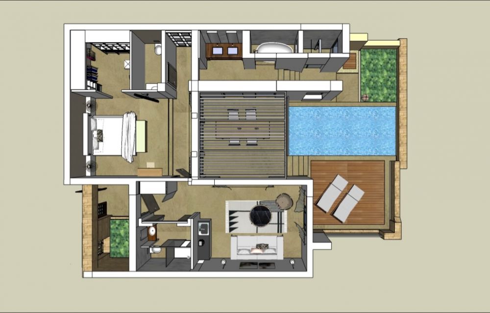 Ocean One Bedroom Pool Villa SV/SV Private Garden, Eagles Villas 