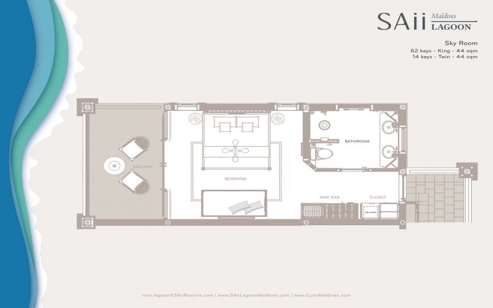 Sky Room King/Twin, Saii Lagoon Maldives 5*