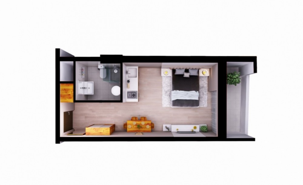 Studio Sea View/ Studio Sunset View Hight Floor, Alliance Palace 