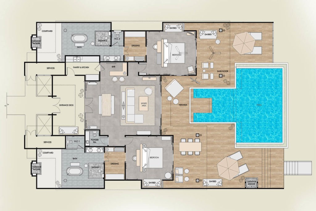 Two Bedroom Water Villa with Pool, Finolhu, a Seaside Collection Resort (ex. Seaside Finolhu Maldives) 5*