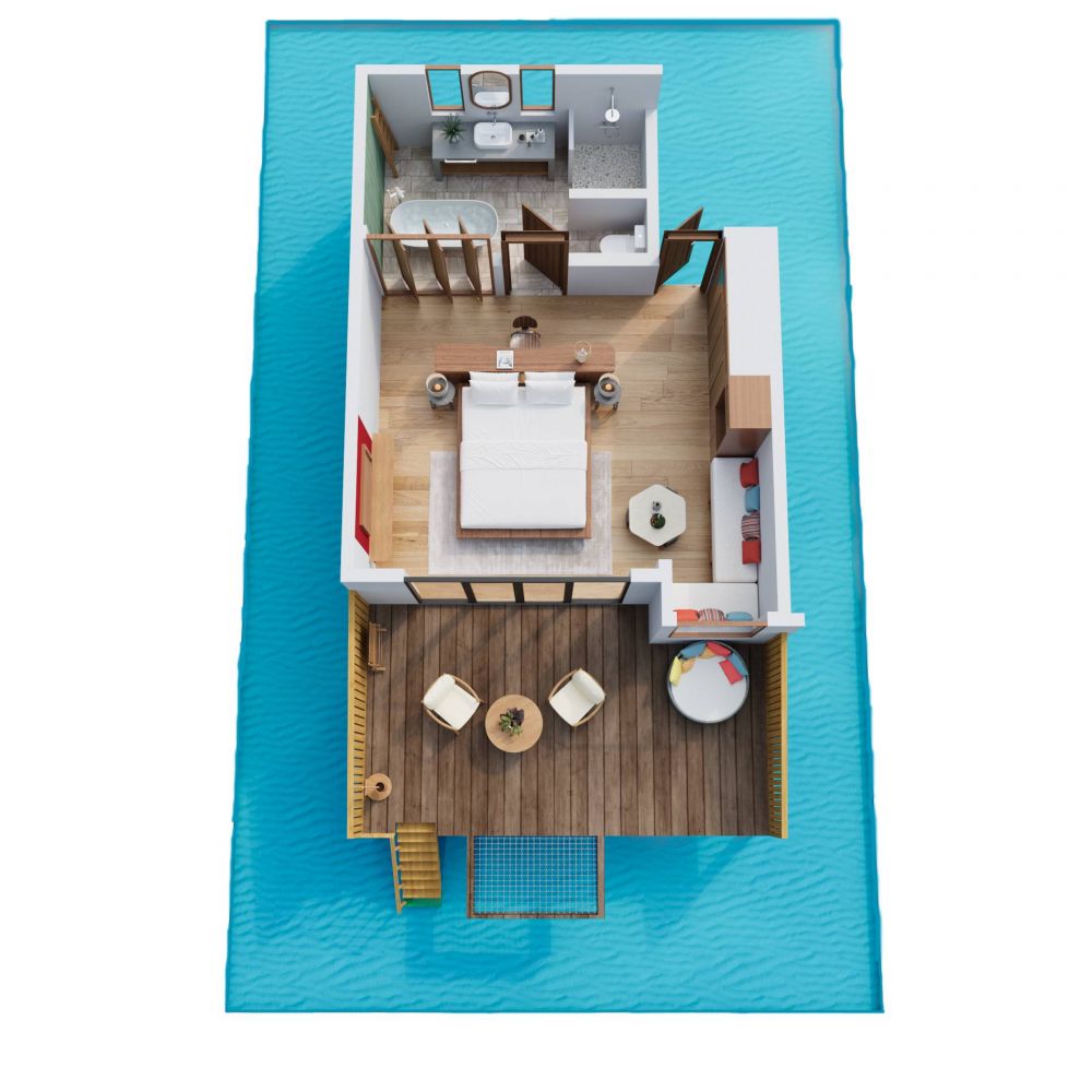 Overwater Villa, NH Collection Maldives Reethi Resort (ex. Reethi Beach Resort) 5*