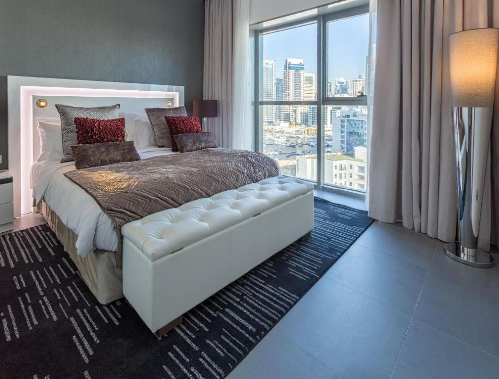 Grand Studio Suite with Balcony, Marina View with Soluna Beach Club Access, The First Collection Marina, Dubai, A Tribute Portfolio Hotel 4*
