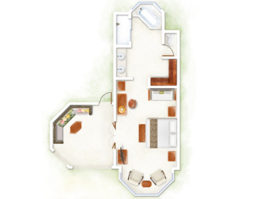 Zen Suite/ Beachfront (adults only), Dinarobin Beachcomber Golf Resort & Spa 5*