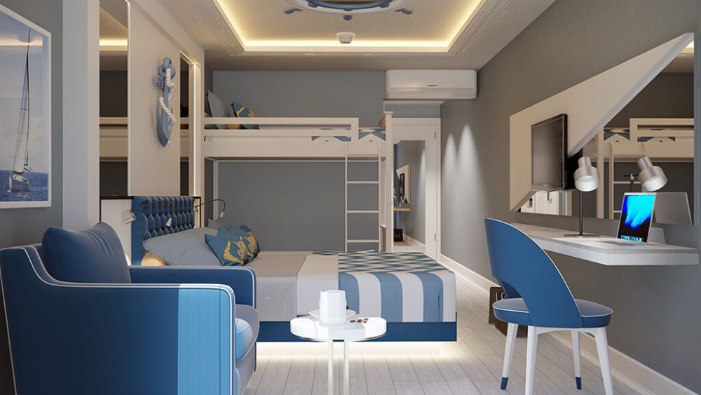 Bunk Bed Room, Marine Family Club Hotel 5*