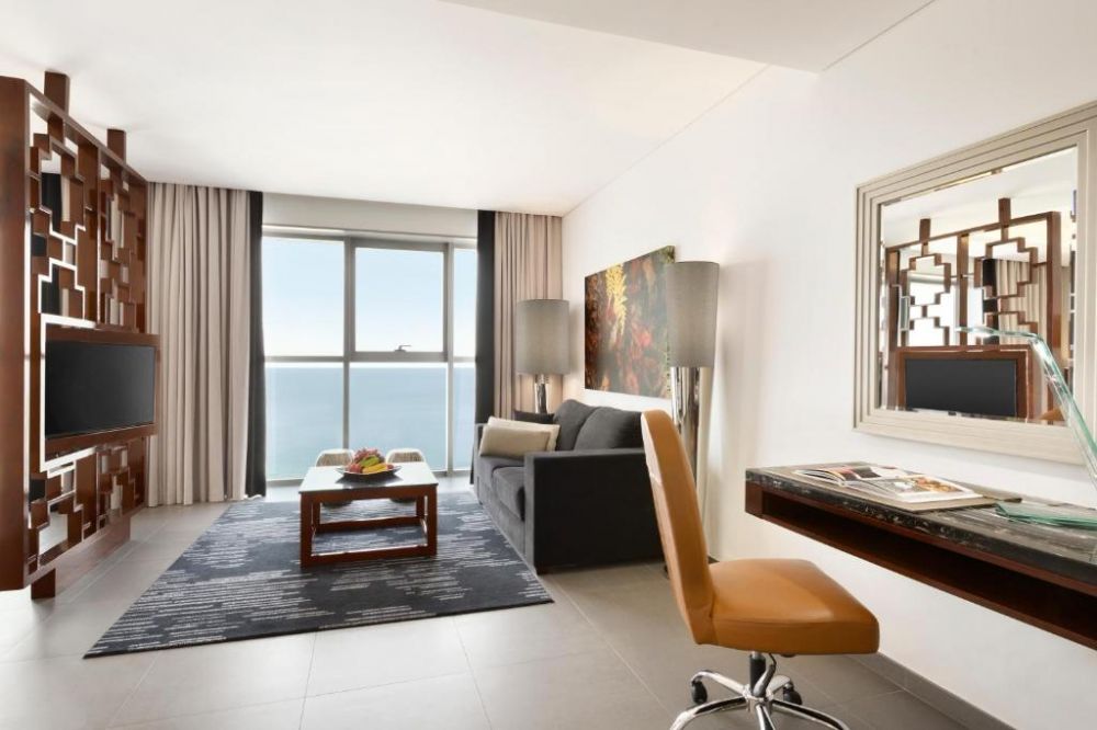Grand Studio Suite with Balcony, Marina View with Soluna Beach Club Access, The First Collection Marina, Dubai, A Tribute Portfolio Hotel 4*