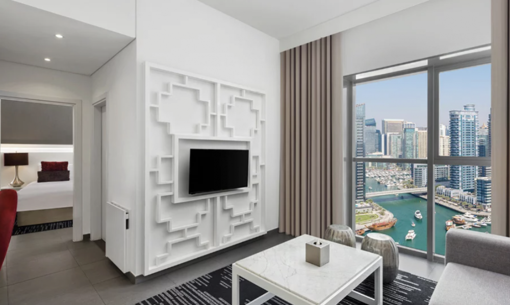One Bedroom Suite with Soluna Beach Club Access, The First Collection Marina, Dubai, A Tribute Portfolio Hotel 4*